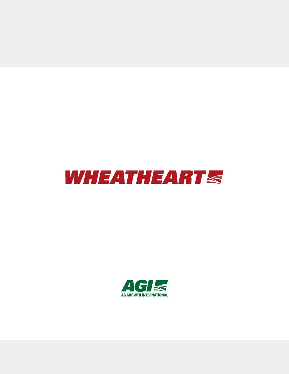 Wheatheart GHR Augers Intake Hopper User Manual | Page 18 / 18