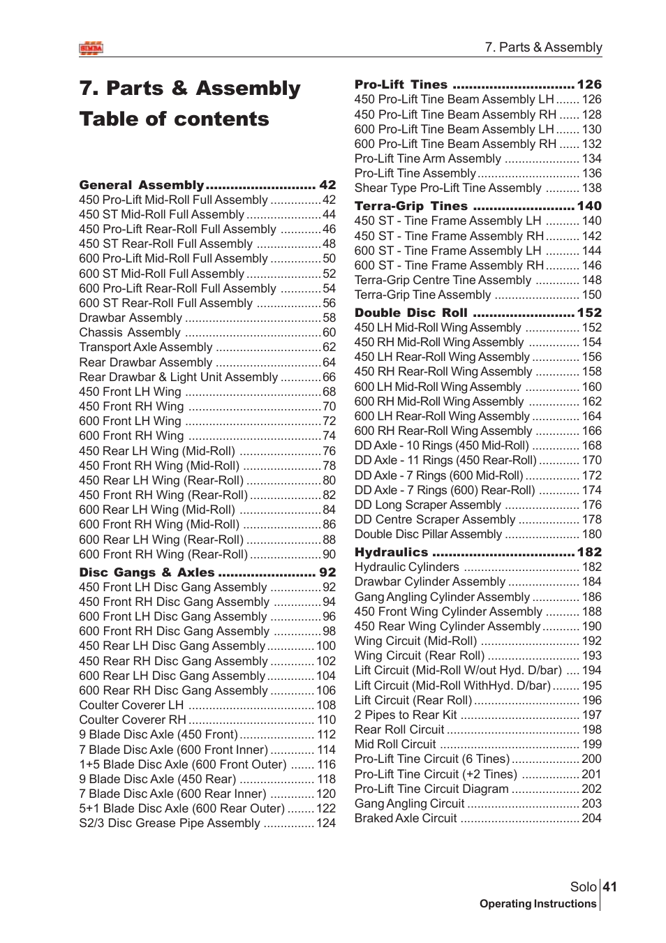 Great Plains SOLO 450 Assembly Instructions User Manual | 164 pages