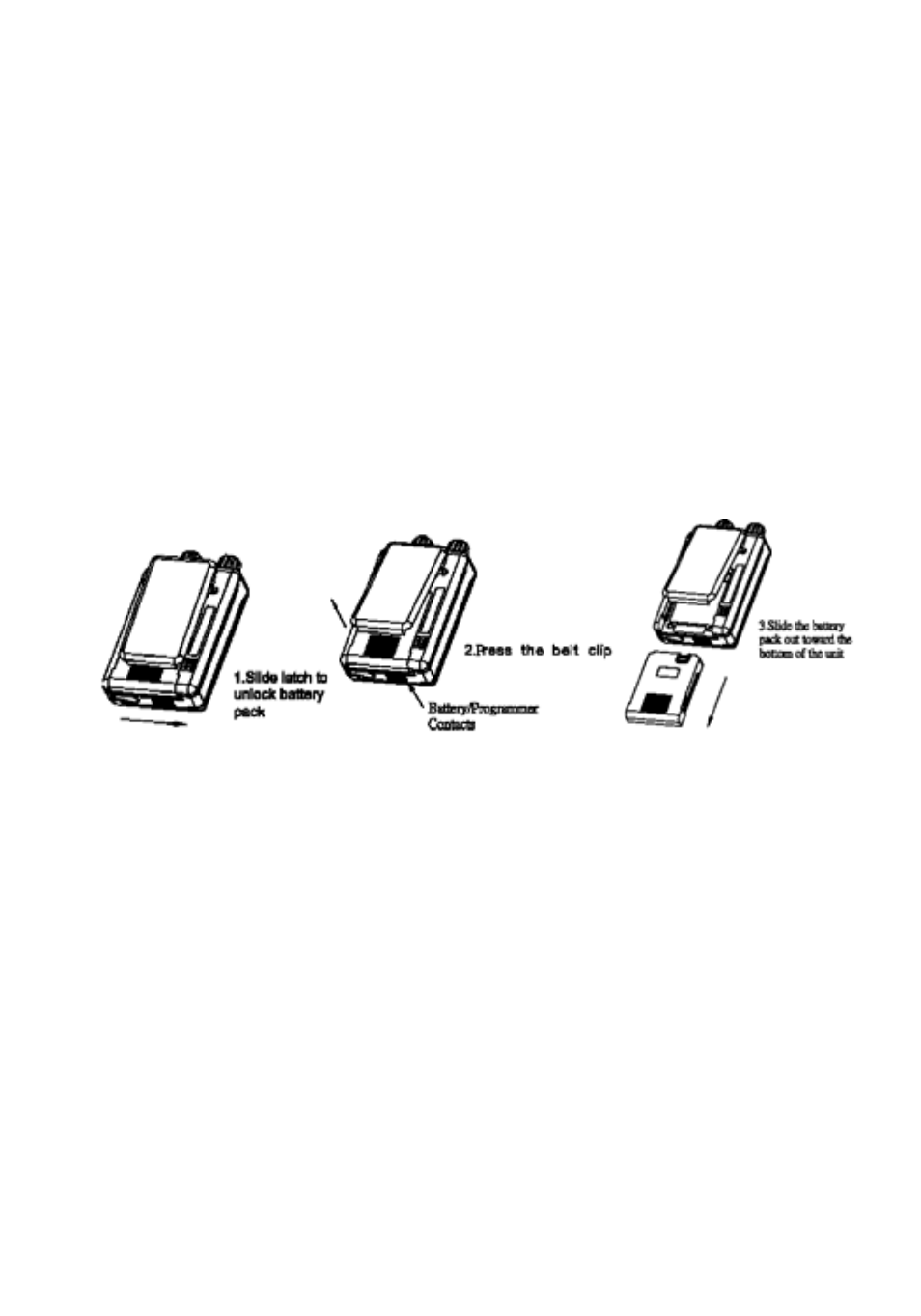 Battery installation | Motorola minitor v User Manual | Page 5 / 17