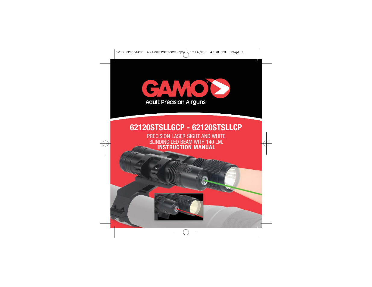 Gamo Green Laser and Light User Manual | 8 pages