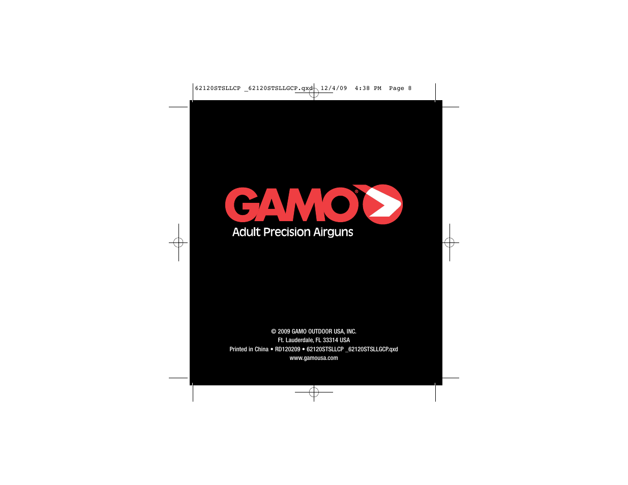 Gamo Green Laser and Light User Manual | Page 8 / 8