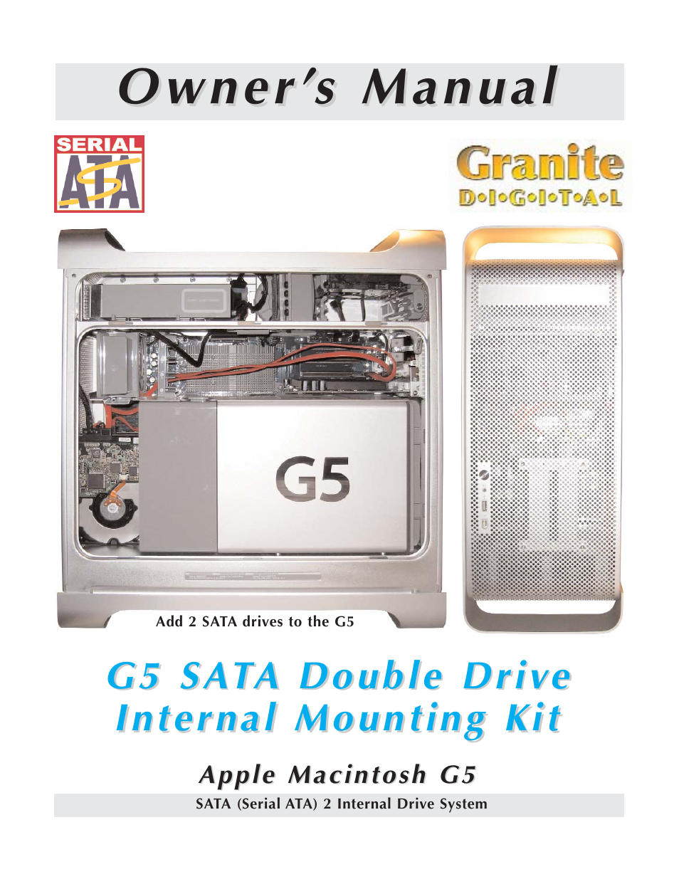 Granite Digital SATA G5 Mounting Bracket Kit User Manual | 18 pages
