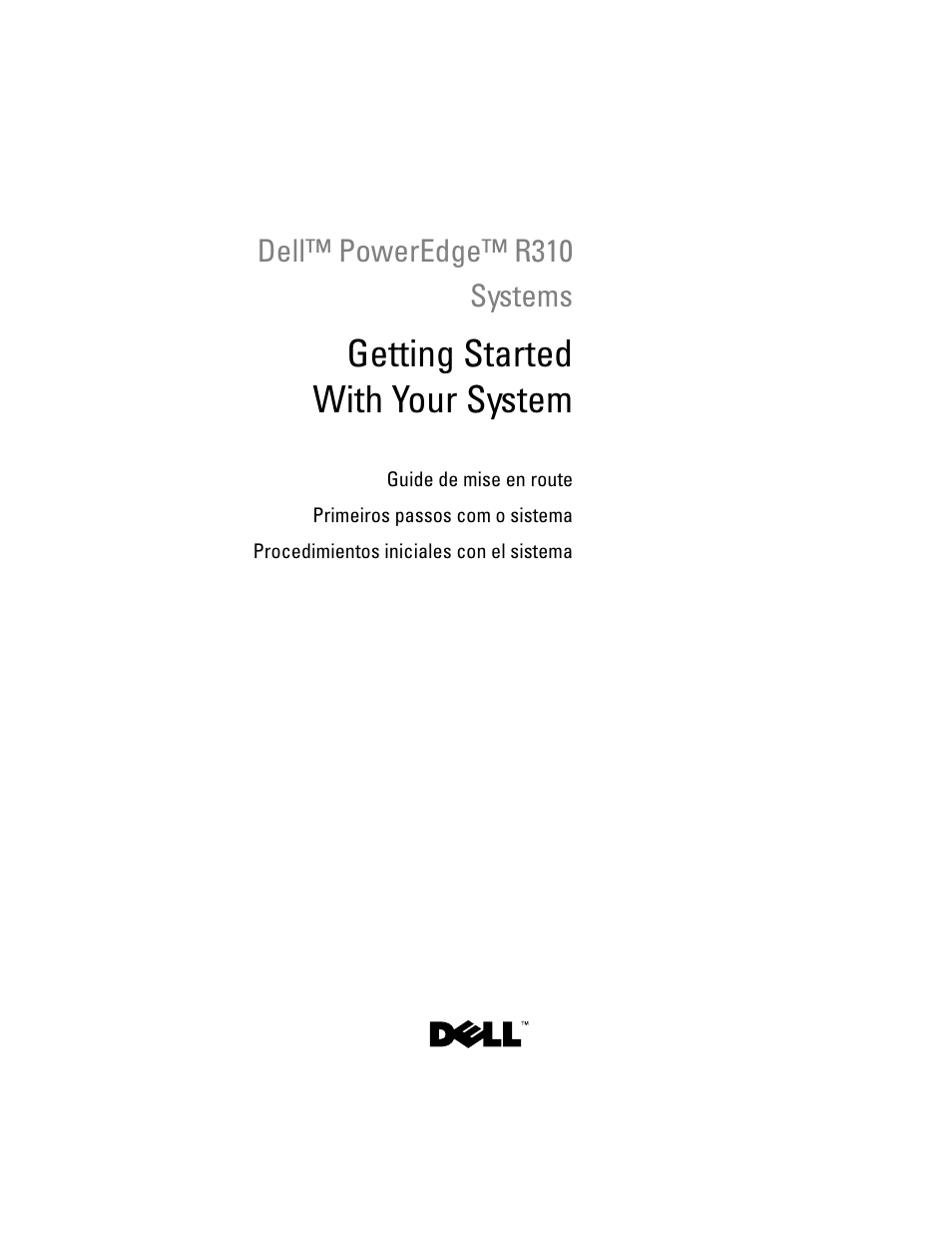 Dell PowerEdge R310 User Manual | 54 pages