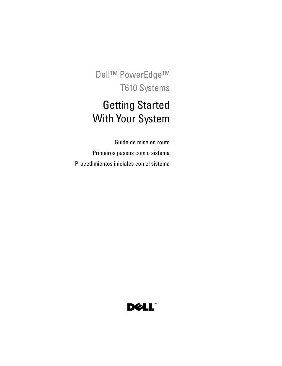 Dell PowerEdge T610 User Manual | 54 pages