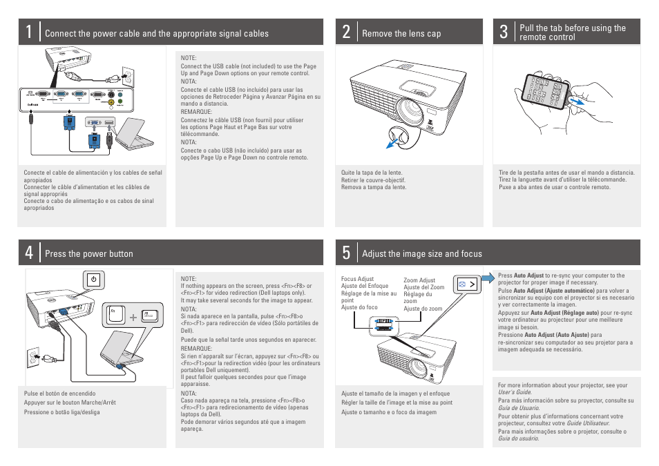 Dell 1430X Projector User Manual | 2 pages