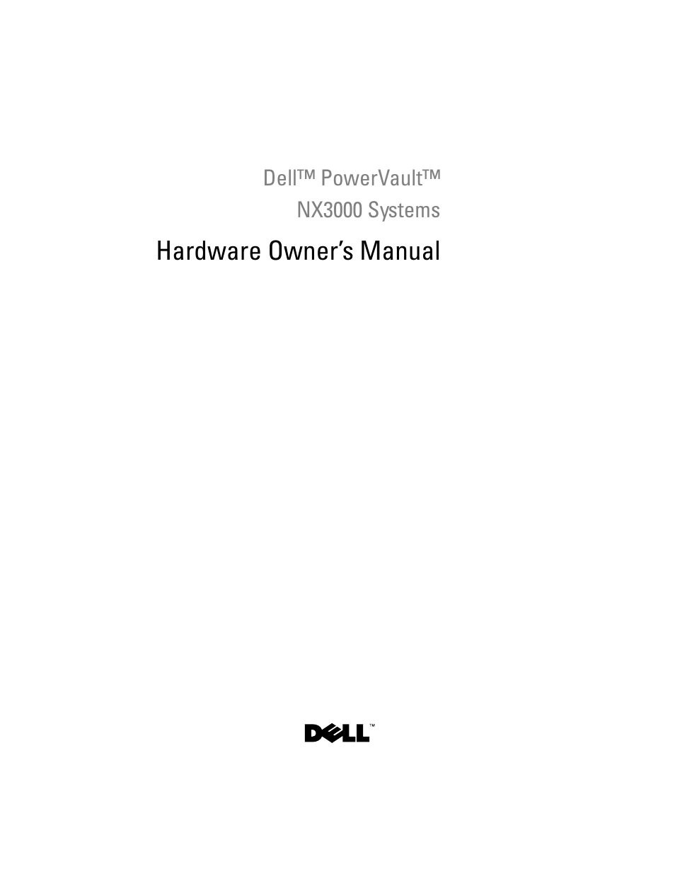 Dell PowerVault NX3000 User Manual | 200 pages