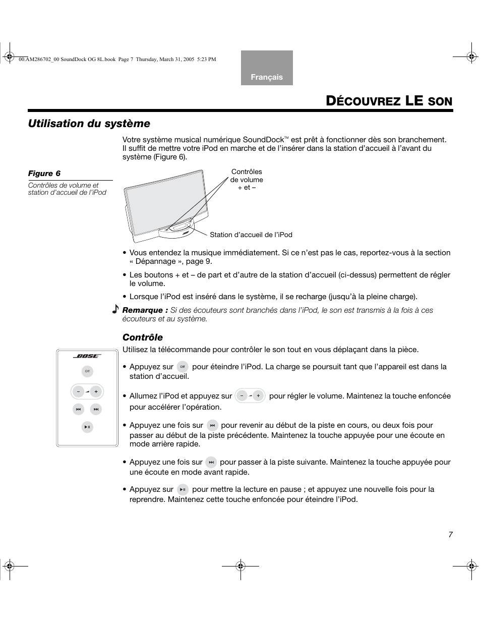 Écouvrez, Utilisation du système | Bose SoundDock User Manual | Page 41 / 72