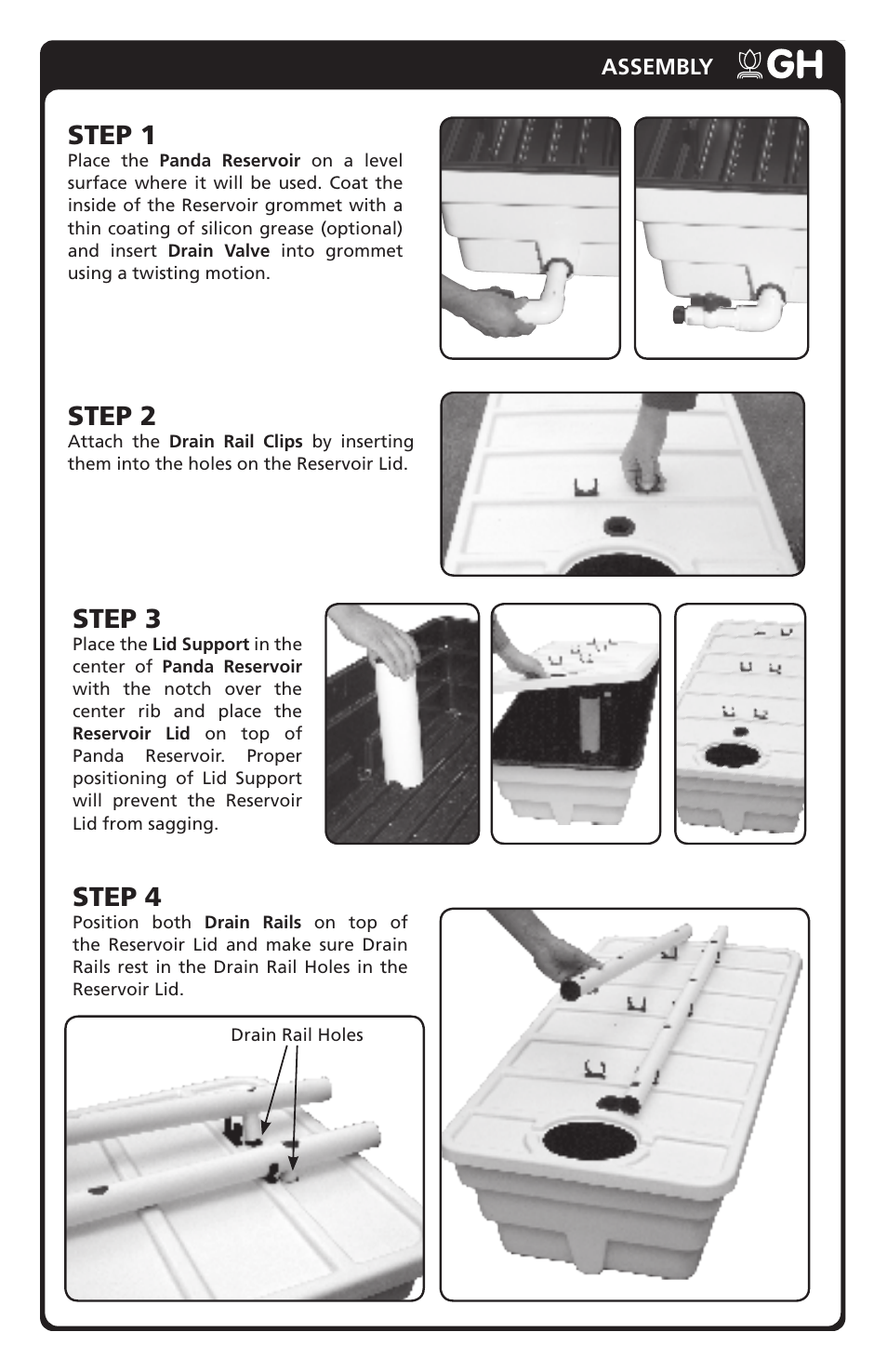 Step 1, Step 2, Step 3 | Step 4 | General Hydroponics EuroGrower User Manual | Page 3 / 8