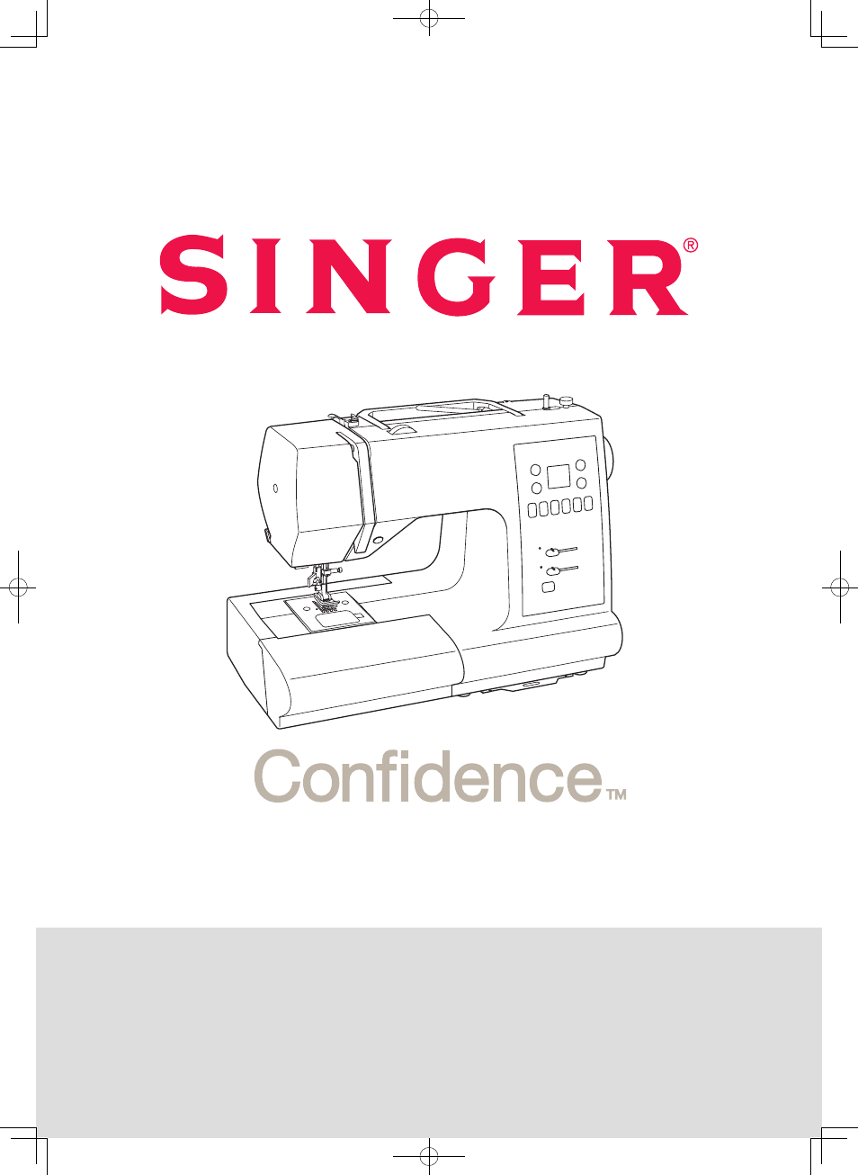 SINGER 7465 CONFIDENCE User Manual | 82 pages