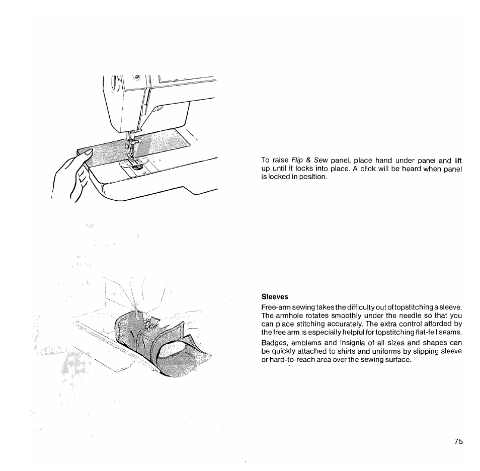 Sleeves | SINGER 1050 User Manual | Page 76 / 85