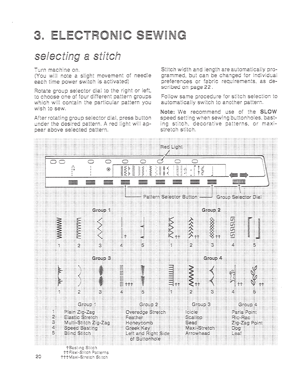 Select | SINGER 1200 Athena User Manual | Page 22 / 90