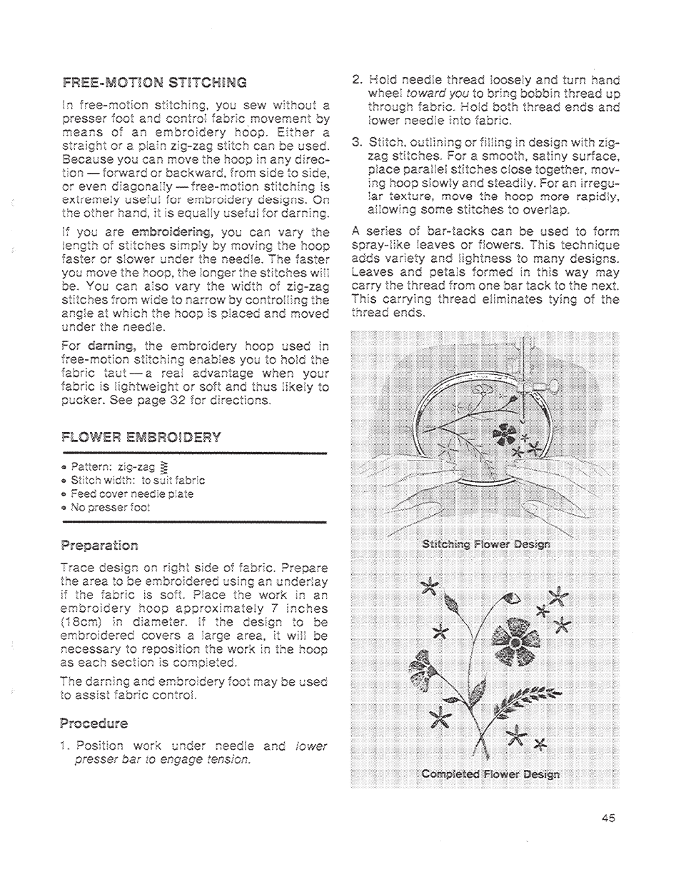 Flower elibroioery | SINGER 1200 Athena User Manual | Page 47 / 90