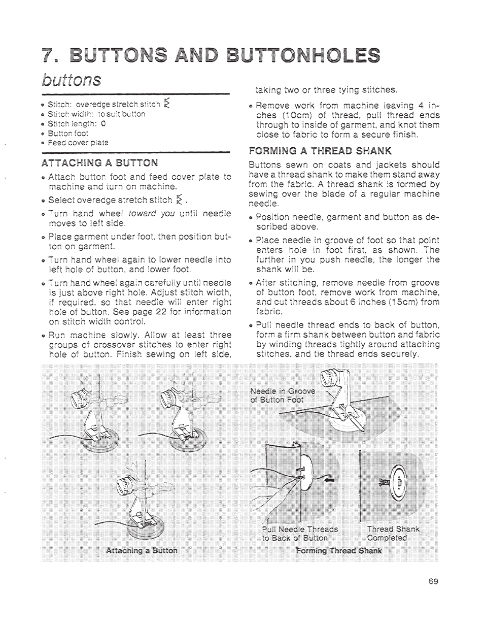 Attachimg a brnroh, Fonmmb a thread shahk, Shianki | SINGER 1200 Athena User Manual | Page 71 / 90