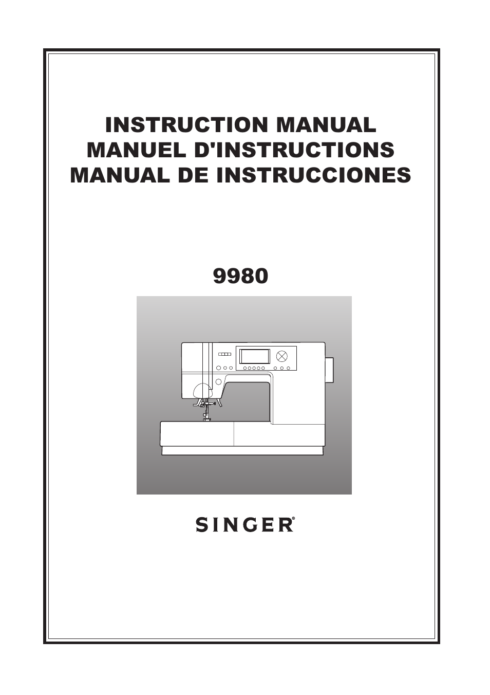 SINGER 9980 QUANTUM STYLIST User Manual | 108 pages