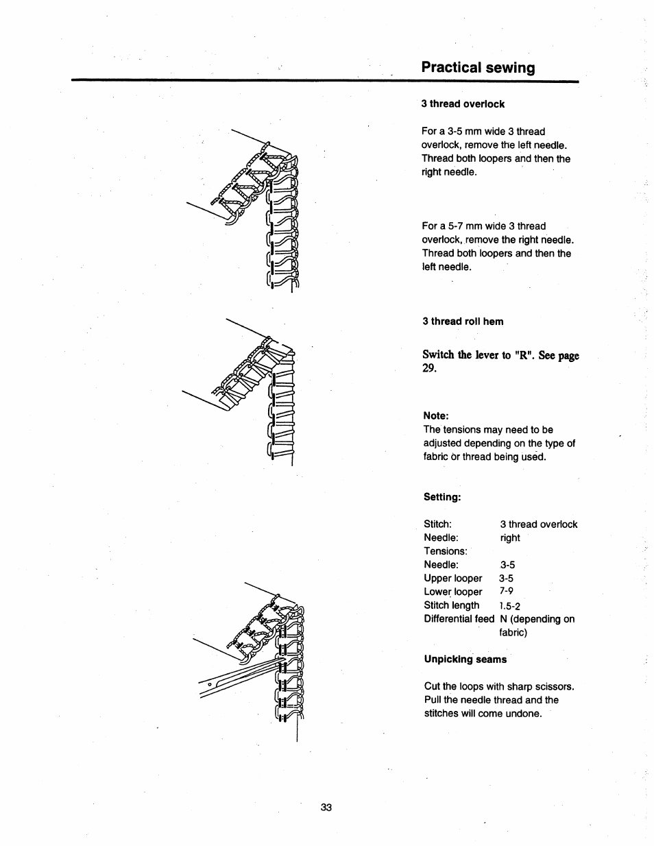 Practical sewing | SINGER 14T948DS User Manual | Page 30 / 40