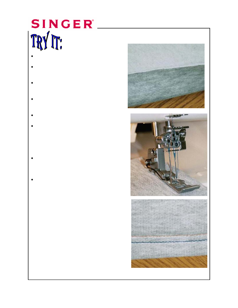 SINGER 14T967DC-WORKBOOK QUANTUMLOCK User Manual | Page 201 / 230