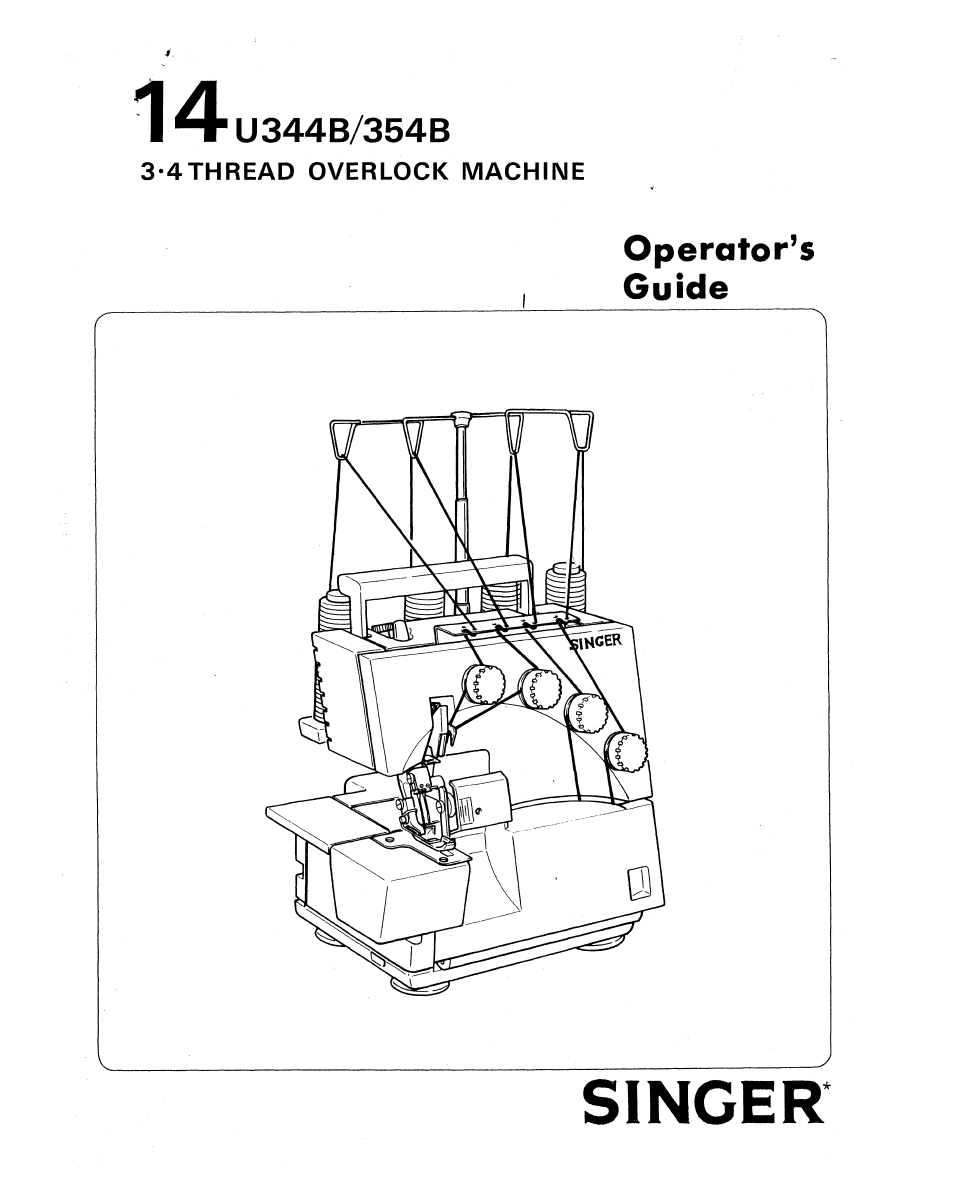 SINGER 14U354B User Manual | 48 pages