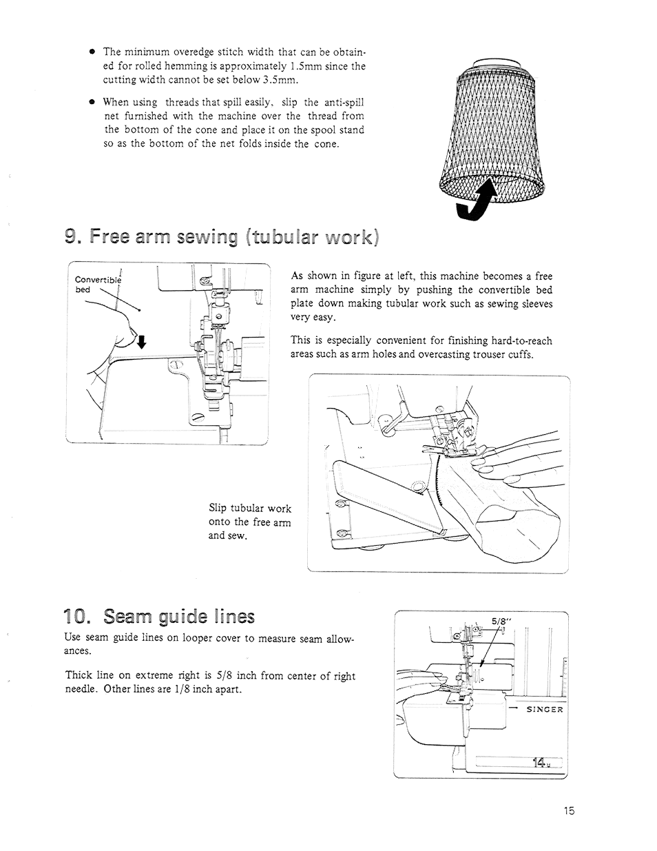 Free arm sewmz vrerki, S .inss | SINGER 14U64A User Manual | Page 17 / 28