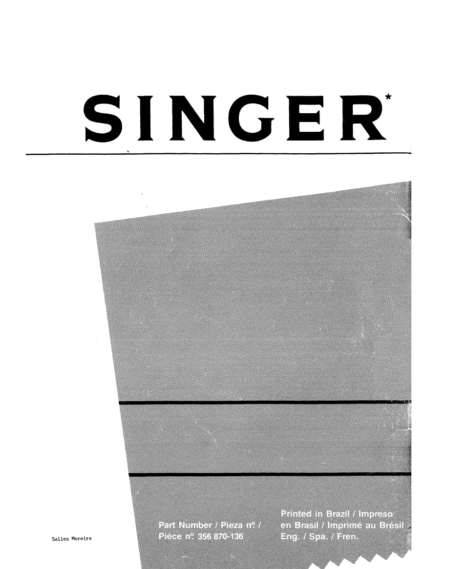 Singer | SINGER 2543 User Manual | Page 72 / 72