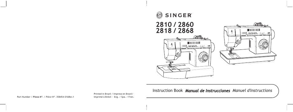 SINGER 2866 User Manual | 48 pages