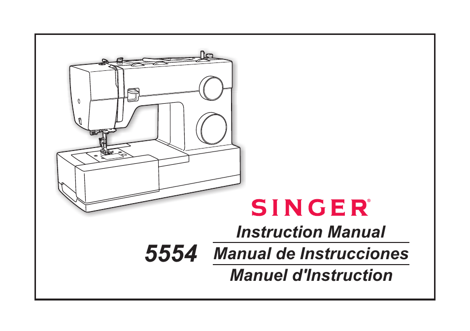 SINGER 5554 Heavy Duty Combo User Manual | 121 pages