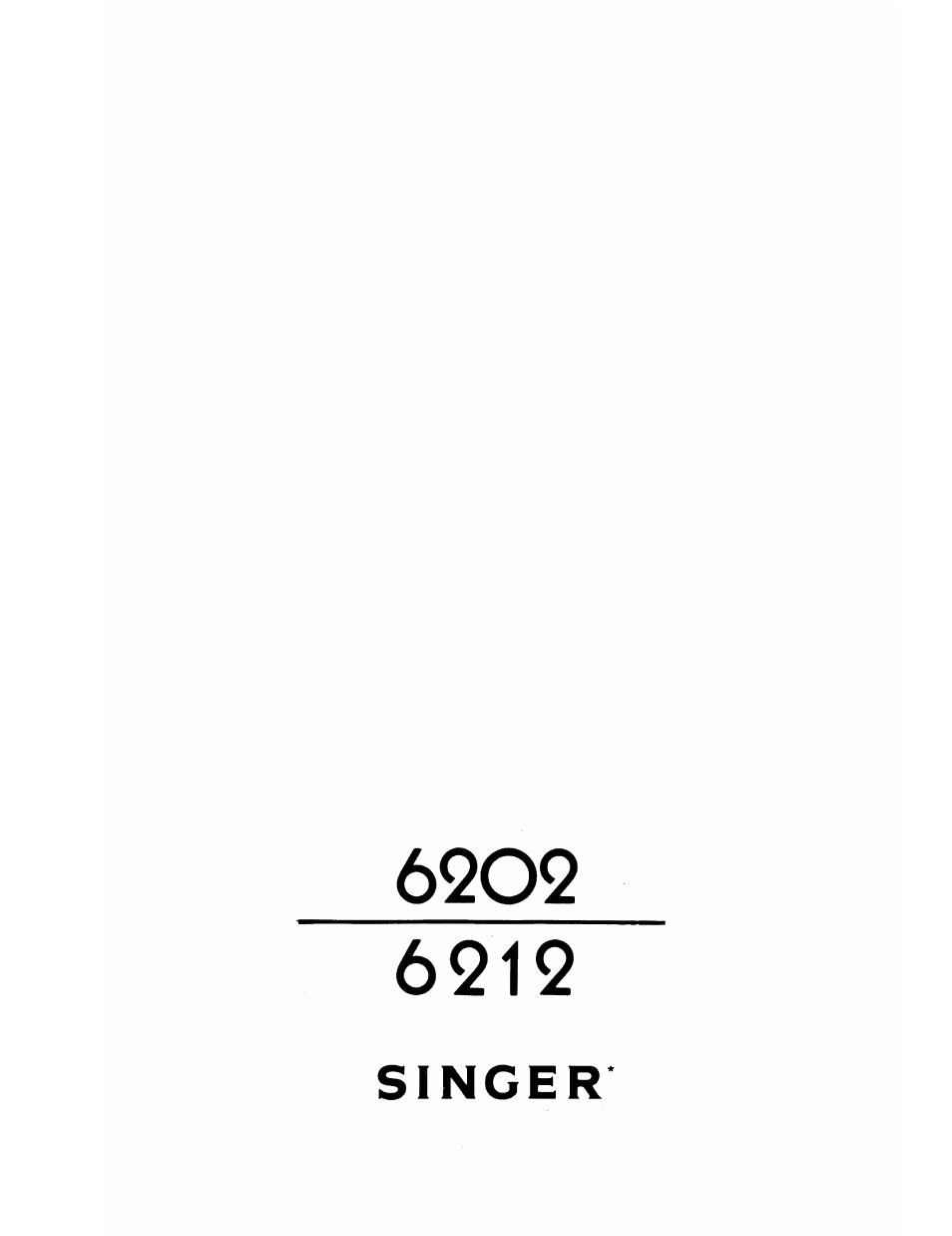SINGER 6212 User Manual | 40 pages
