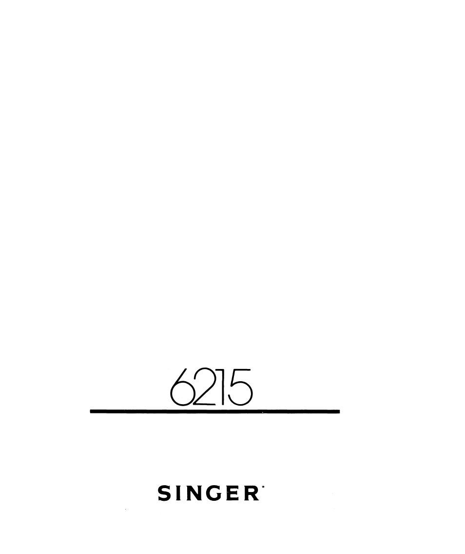 SINGER 6215 User Manual | 48 pages