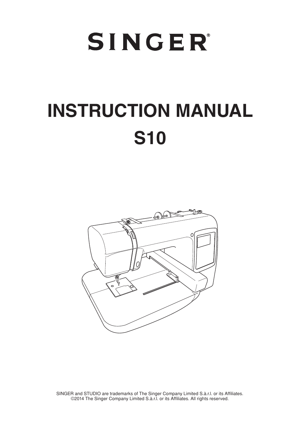 SINGER S10 STUDIO Instruction Manual User Manual | 56 pages