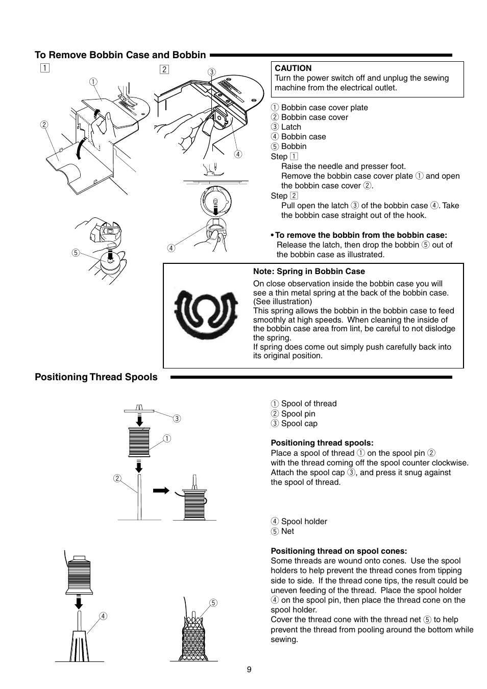 SINGER S18 User Manual | Page 9 / 23