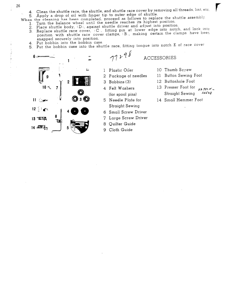 SINGER W1365 User Manual | Page 27 / 37