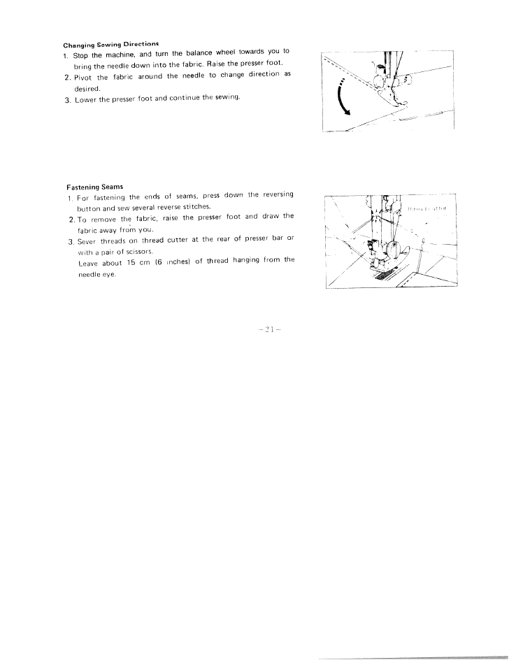 SINGER W1422 User Manual | Page 25 / 42