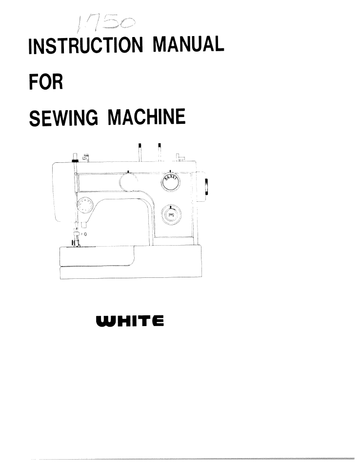 SINGER W1750 User Manual | 31 pages