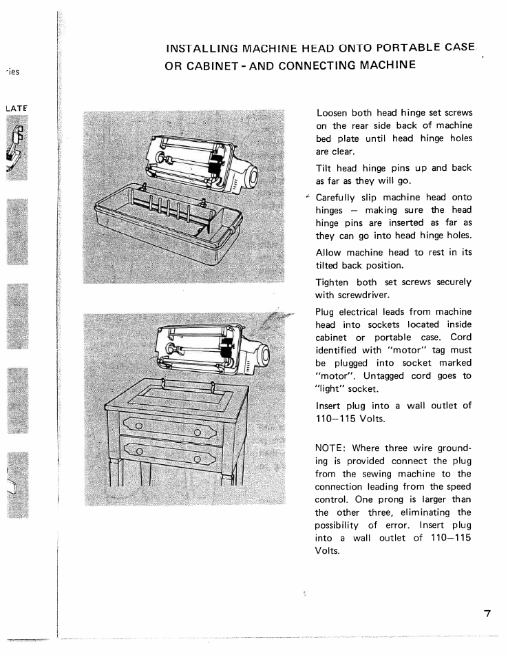SINGER W426 User Manual | Page 8 / 48