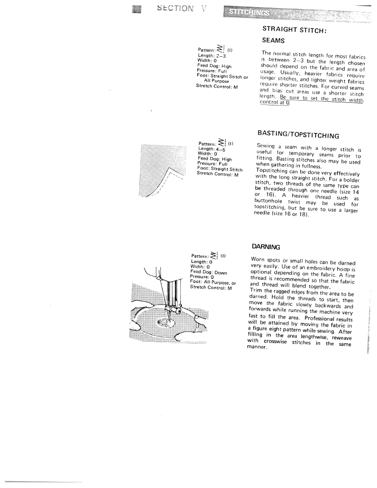 Sfcctiom v | SINGER W910 User Manual | Page 23 / 41