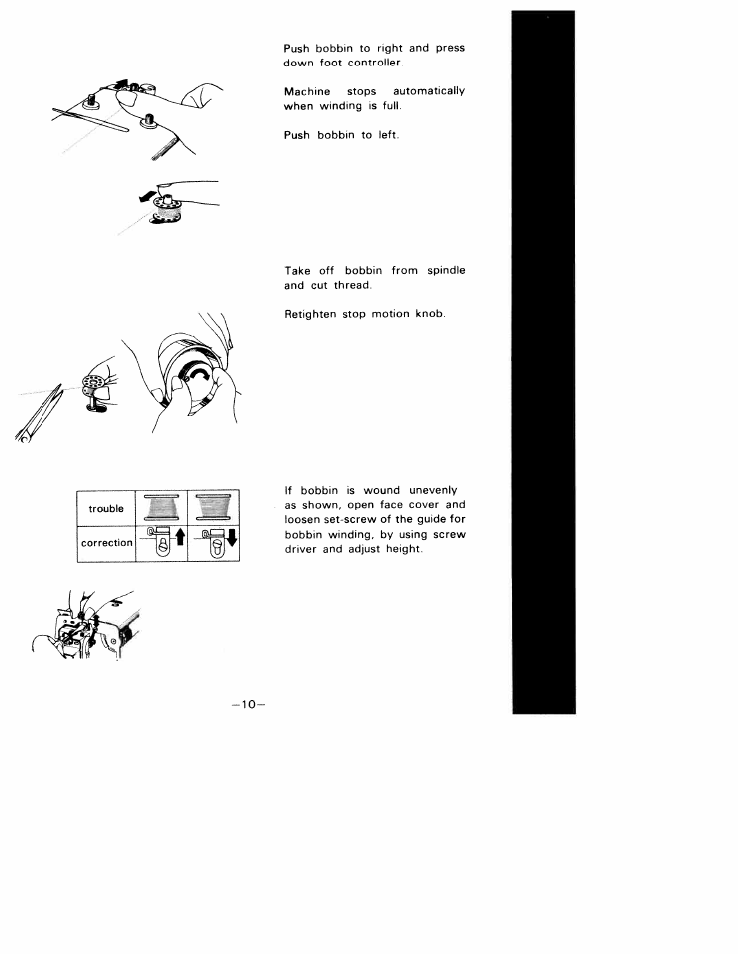 SINGER W1010 User Manual | Page 13 / 46