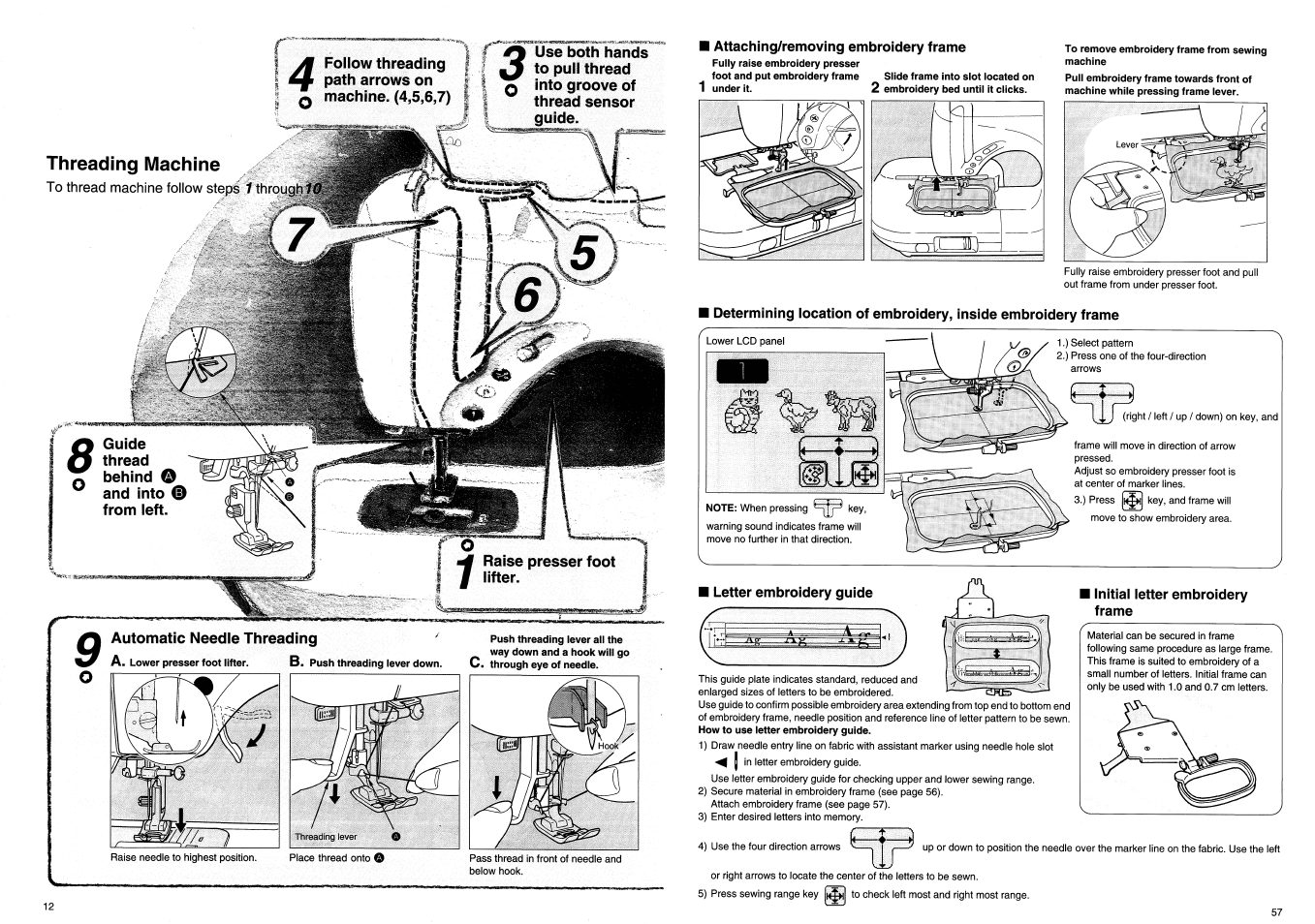 Threading machine | SINGER XL100 Quantum User Manual | Page 14 / 72