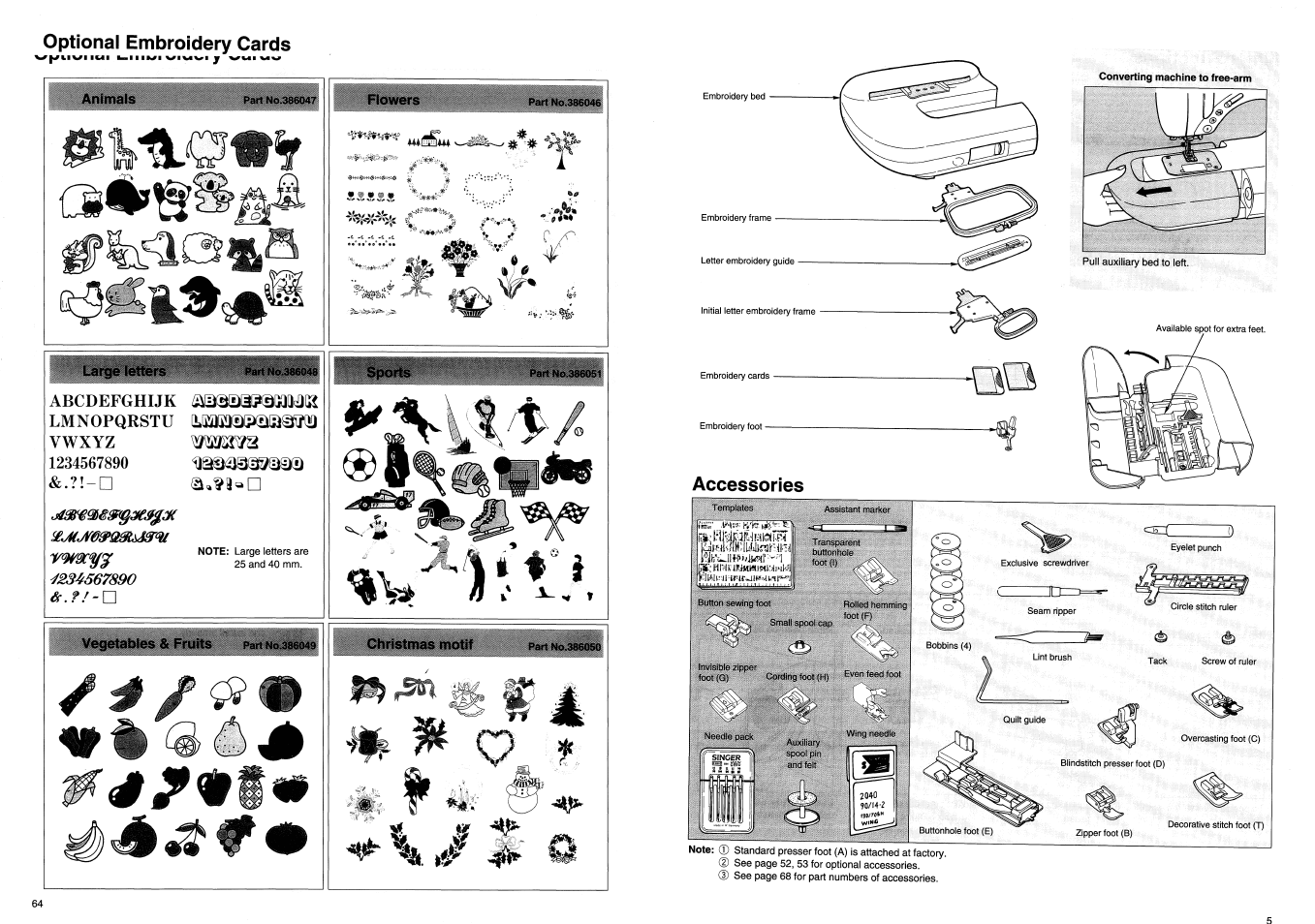 Accessories | SINGER XL100 Quantum User Manual | Page 7 / 72