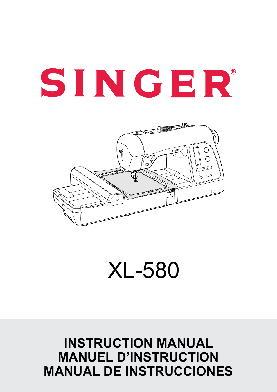 SINGER XL-580 User Manual | 136 pages