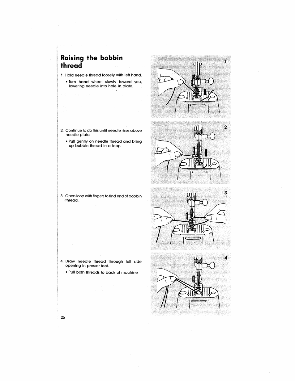 Raising the bobbin thread | SINGER 5805 User Manual | Page 28 / 88