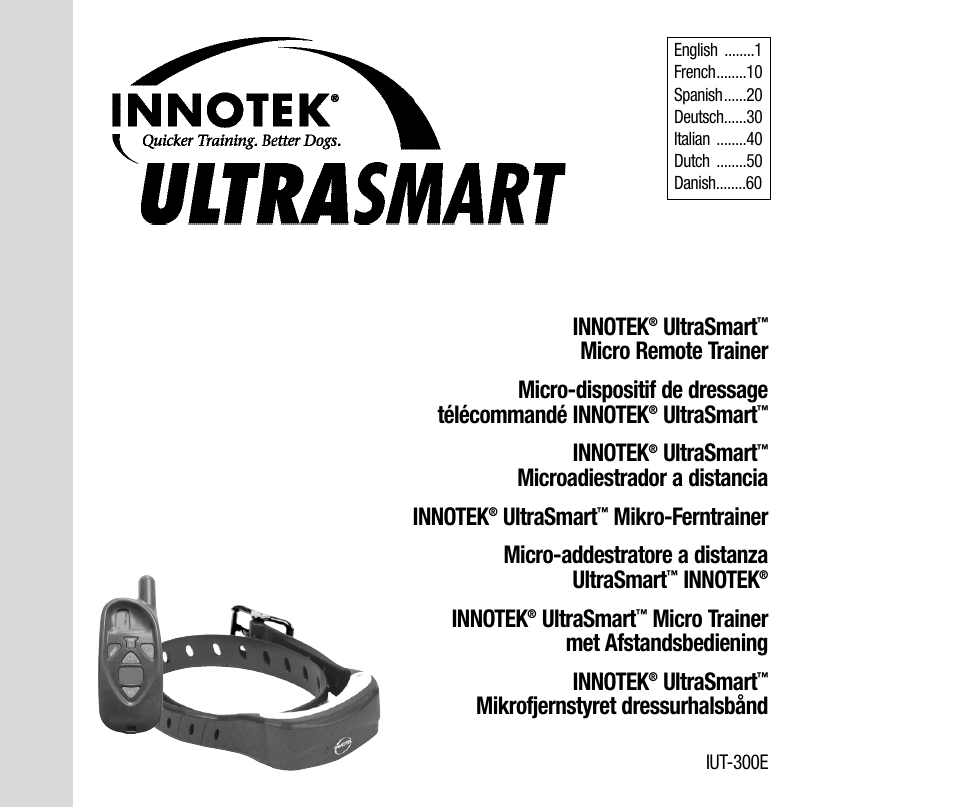 Petsafe Innotek UltraSmart Micro Remote Trainer User Manual | 71 pages