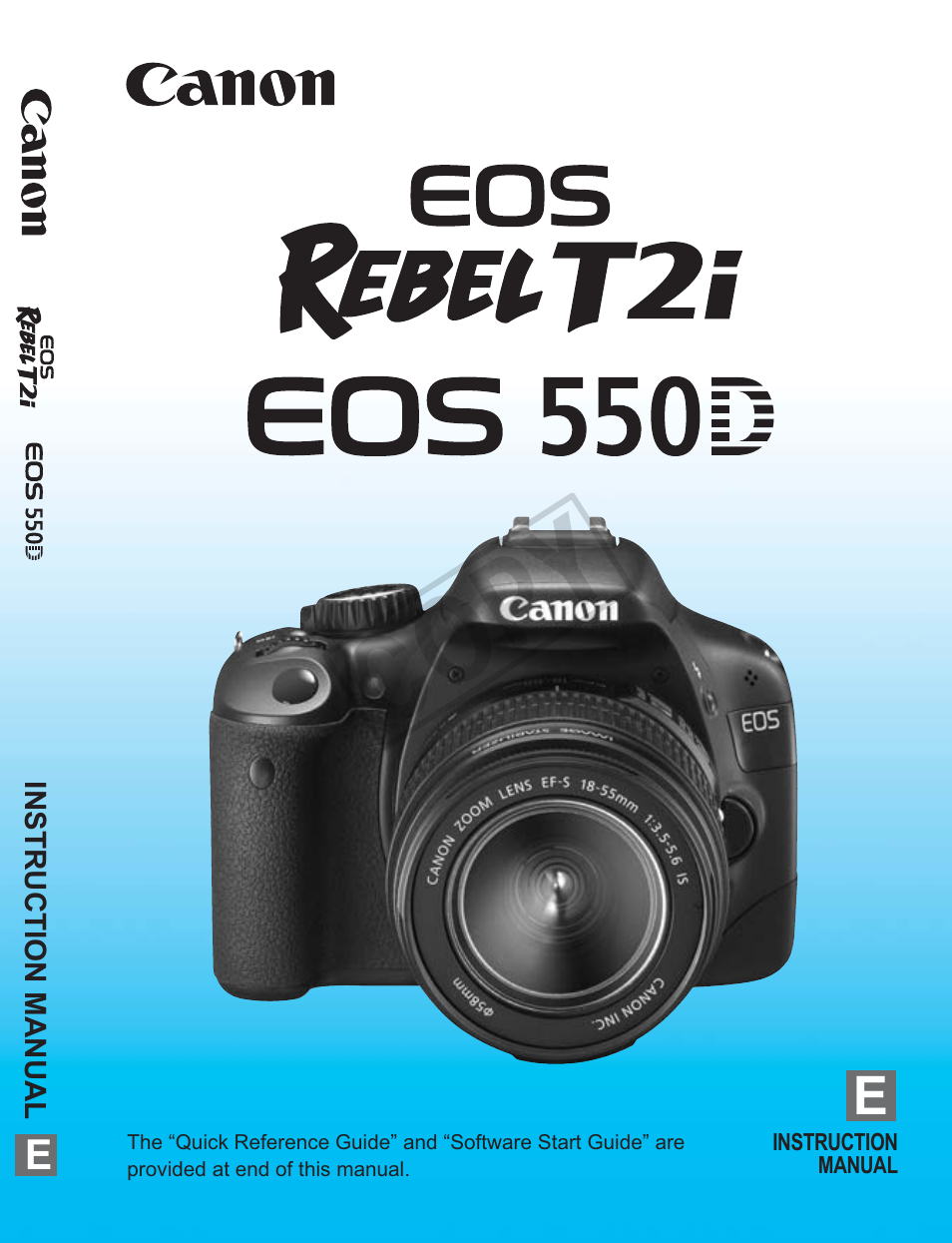 Canon eos rebel T2i User Manual | 260 pages