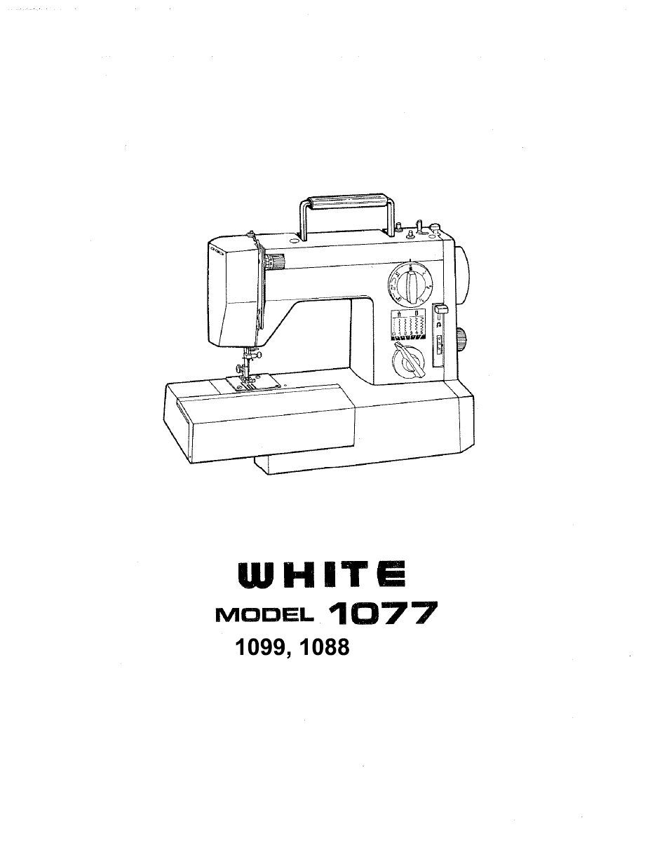 SINGER W1099 User Manual | 37 pages