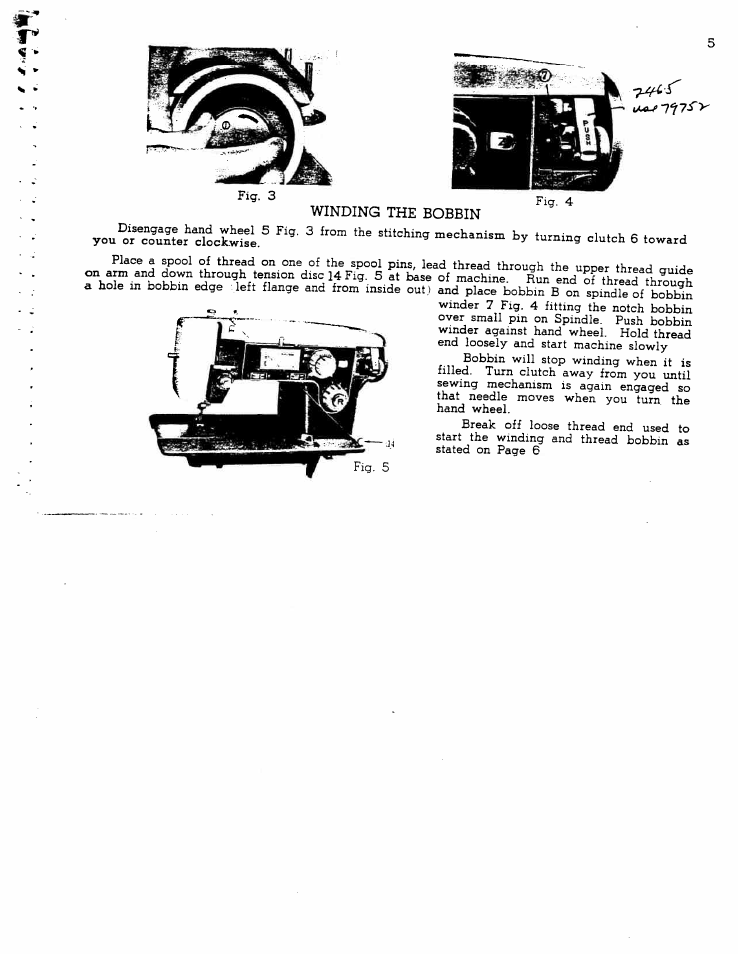 Winding the bobbin | SINGER W1166 User Manual | Page 6 / 48