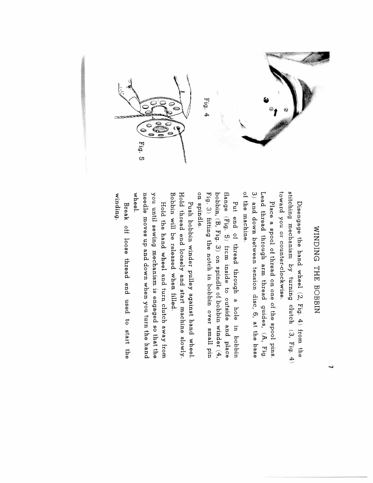 Winding the bobbin | SINGER W134 User Manual | Page 12 / 40