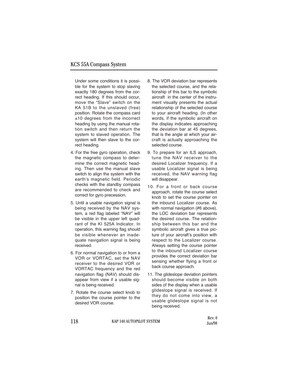 BendixKing KAP 140 User Manual | Page 93 / 102