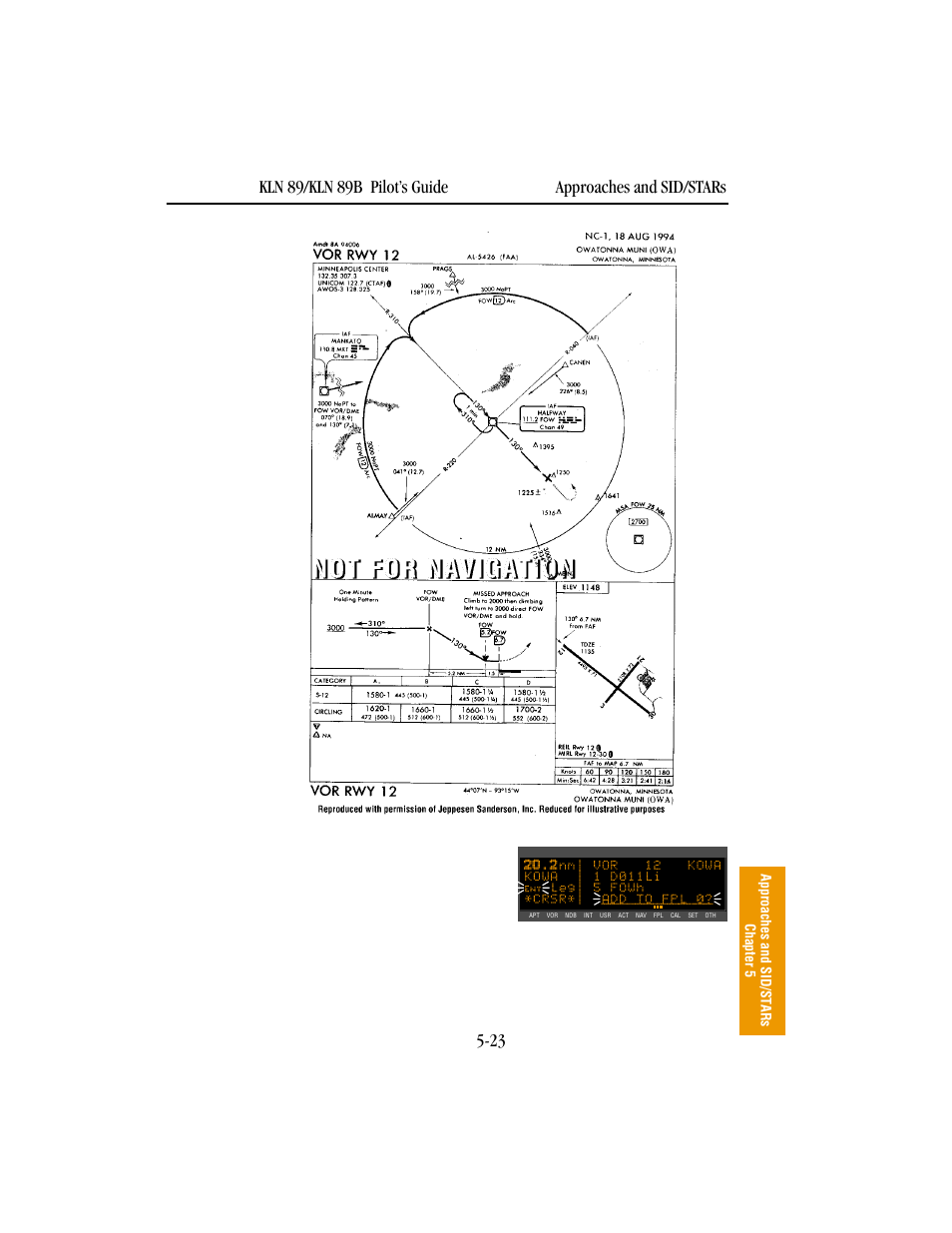 BendixKing KLN 89B - Pilots Guide User Manual | Page 182 / 246