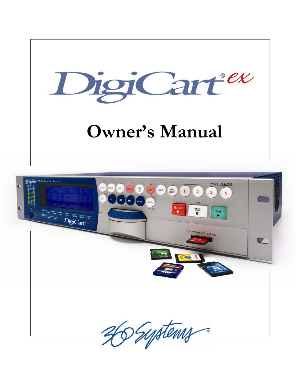 360 Systems DigiCart/EX User Manual | 117 pages