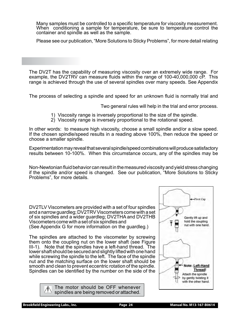 Brookfield DV2T Viscometer User Manual | Page 24 / 95