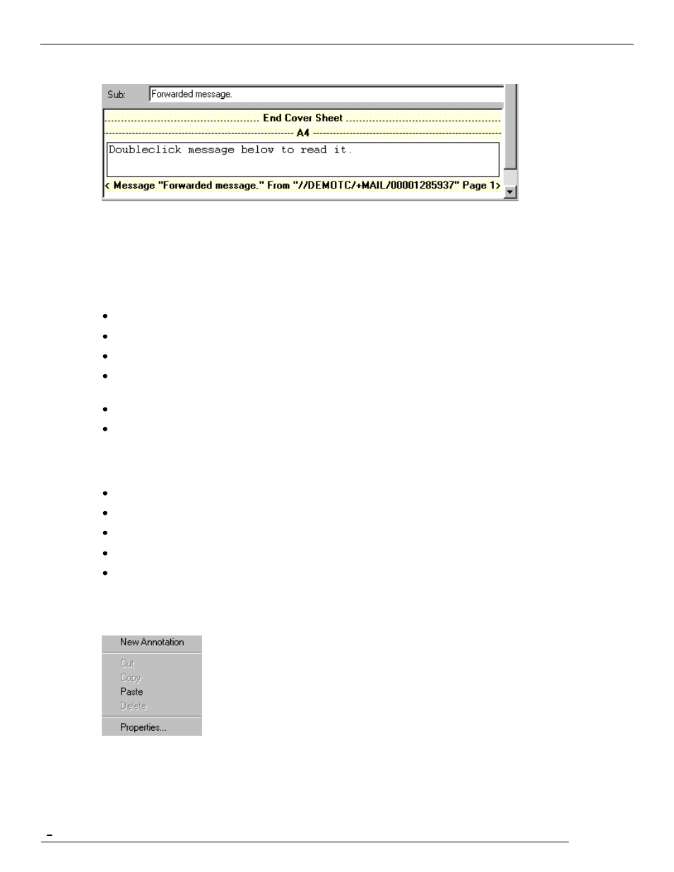3 frame properties, 4 frame shortcut menu (right mouse button) | Kofax Communication Server 9.1.1 User Manual | Page 50 / 114