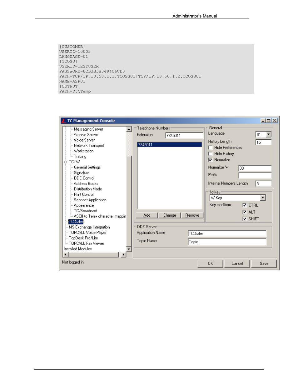 12 tcdialer configuration | Kofax Communication Server 9.2.0 User Manual | Page 155 / 203